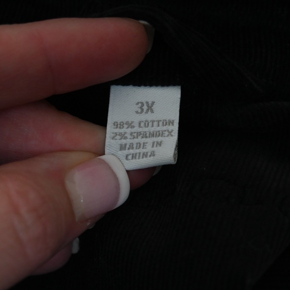 Charter Club Women's 3X Black Corduroy Jacket - Picture 7 of 9